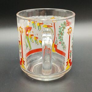 Vtg Twelve Days of Christmas Glass Mug Twelve Drummers 12th Day Of Christmas